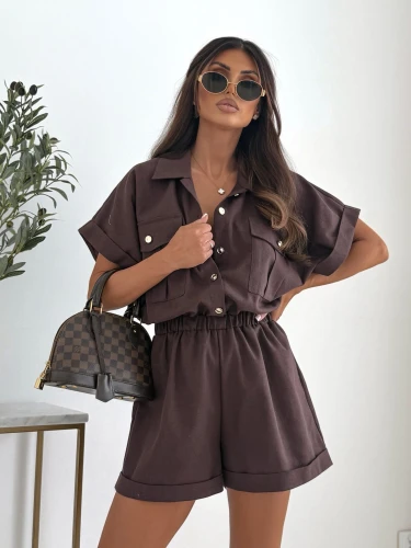 Kombinezon LEINEN ELEGANCE BROWN 