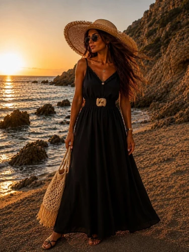 SUKIENKA BOSTON MAXI  BLACK 